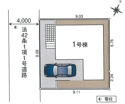 入間市東藤沢8丁目　全1棟　新築戸建　クレイドルガーデンの区画図