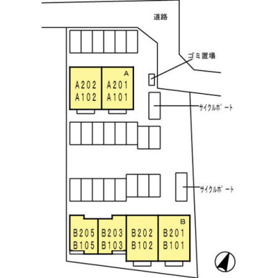 【区画図】 | レゾナンツ　B棟