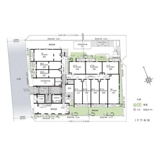 【区画図】 | プレールドゥーク西荻窪
