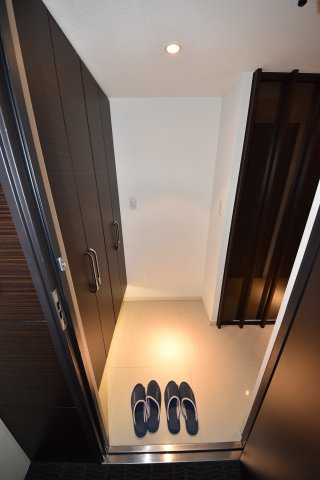 カスタリアタワー肥後橋の玄関