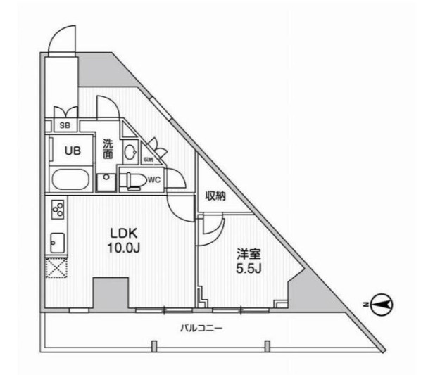 グラシアプレイス曳舟の間取り