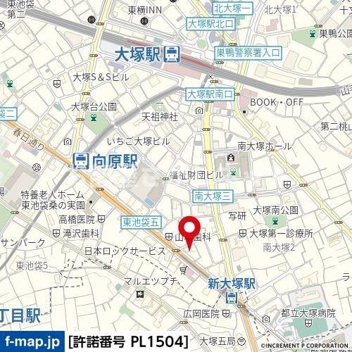 クレイシア新大塚【おとり物件なし】#学生・社会人にオススメ！初期費用分割払いOK！の地図