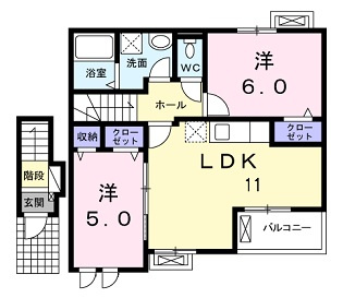 フリーデ　Ｅの間取り