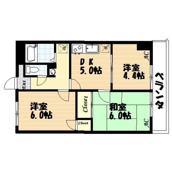 リブステージ横浜の間取り