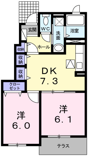 はなみずき　Ｃの間取り