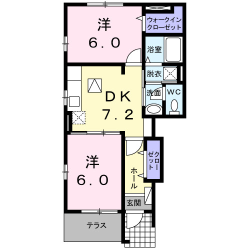 メゾンセレナーデＡの間取り