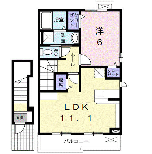 エスポアールＢの間取り