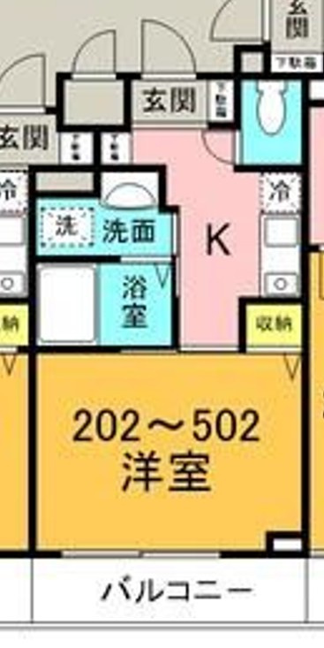 横浜市西区浅間町２丁目の賃貸マンションの間取り