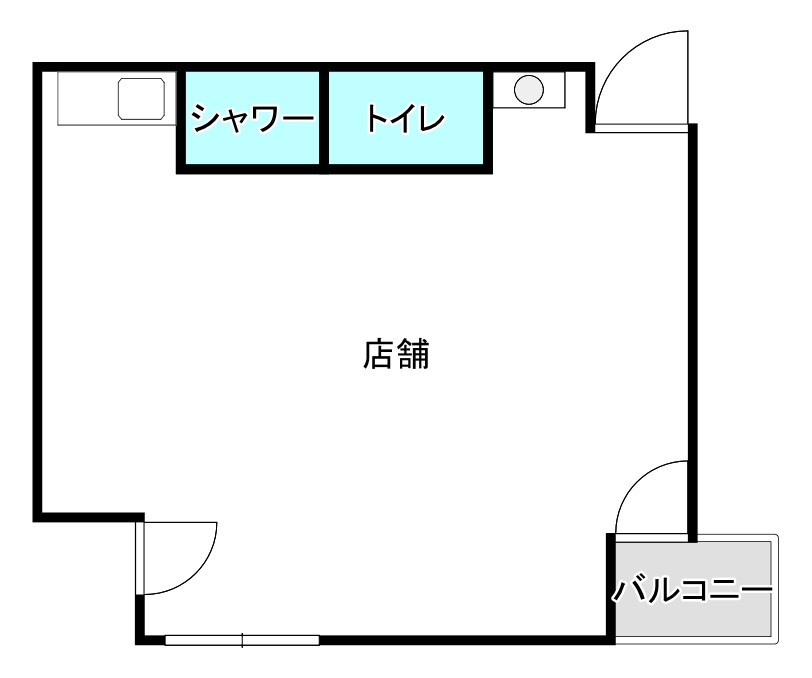 大阪市淀川区塚本２丁目の店舗事務所の間取り
