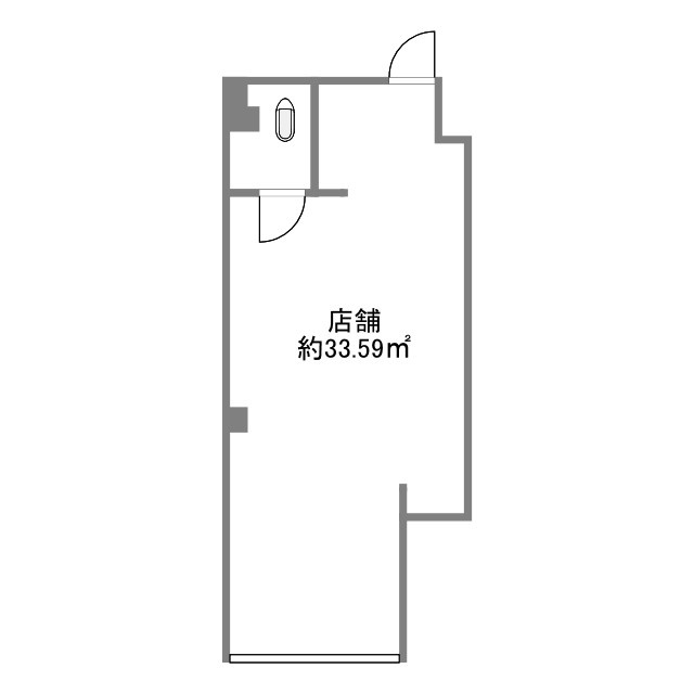 大阪市淀川区田川２丁目の店舗事務所の間取り