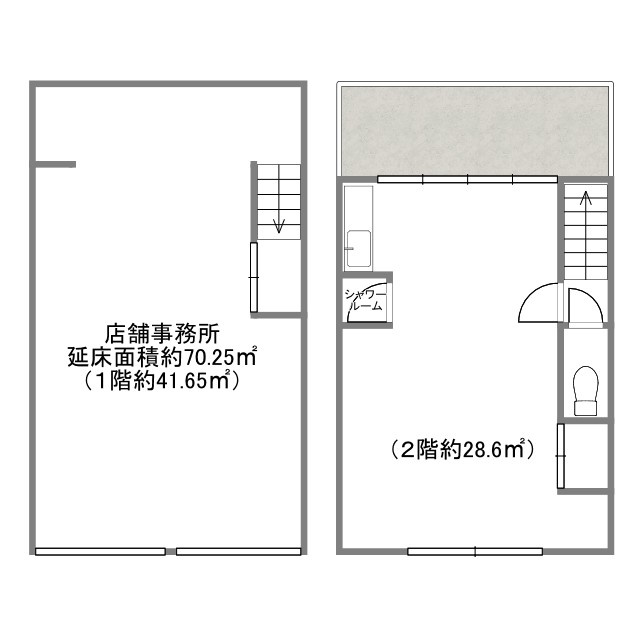 豊中市庄内東町１丁目の店舗事務所の間取り