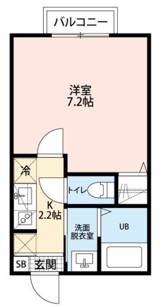 千葉市稲毛区黒砂２丁目のアパートの間取り