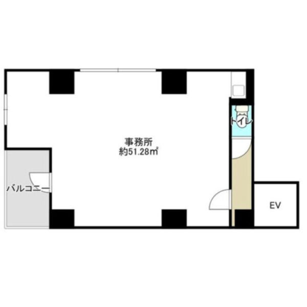 大阪市中央区内平野町２丁目の店舗一部の間取り