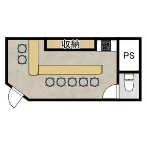 フローララポルテ1階路面の間取り