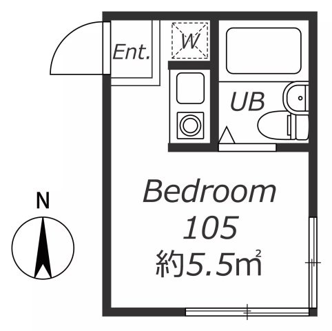 AP923 リプロンビギン三軒茶屋Ⅱ 105の間取り|



