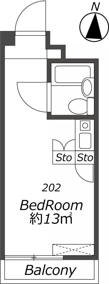 AP891 レジダンス・イン・三軒茶屋 202の間取り|




