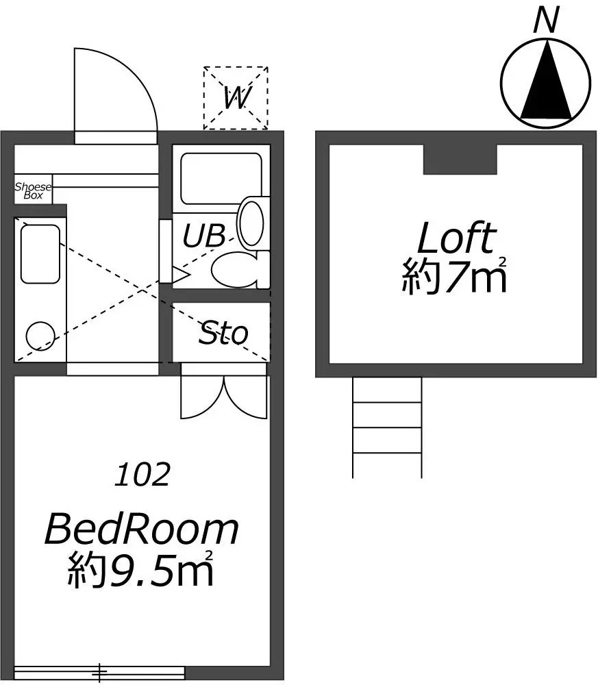 AP1335 クロノス仙川 102の間取り|




