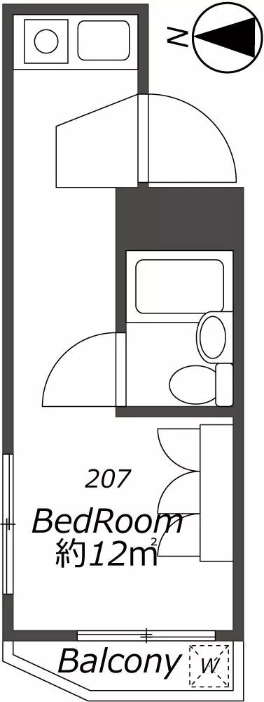 AP822 メゾン・ド・シュミネ 207の間取り|



