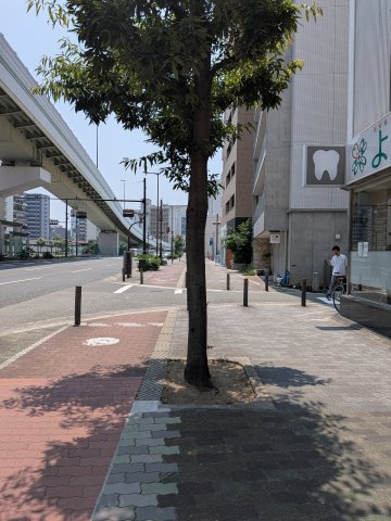 大阪市西区新町４丁目の事務所の周辺