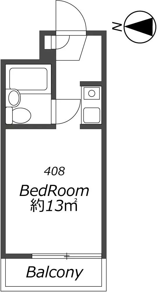 AP1255 レジダンス・イン・三軒茶屋 408の間取り|



