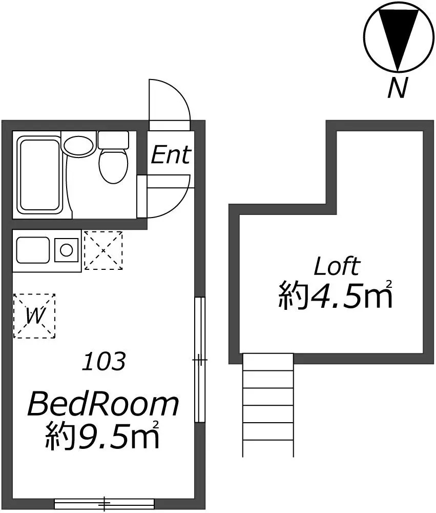 AP768 シャノアール明大前B 103の間取り|




