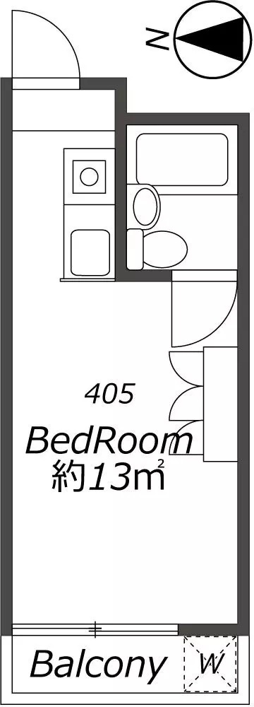 AP517 メゾン・ド・リベルテ 405の間取り|



