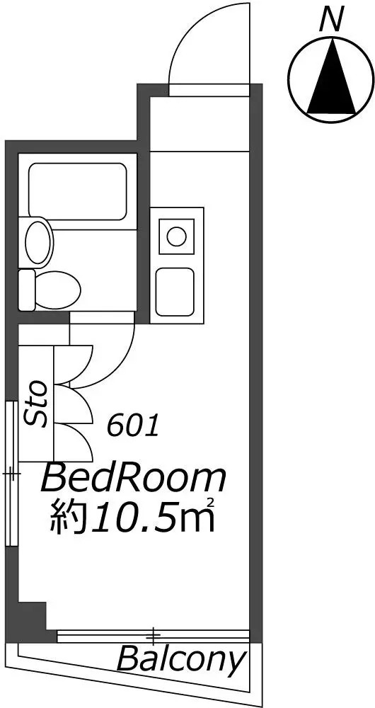 AP1178 メゾン・ド・ヴェスタル 601の間取り|



