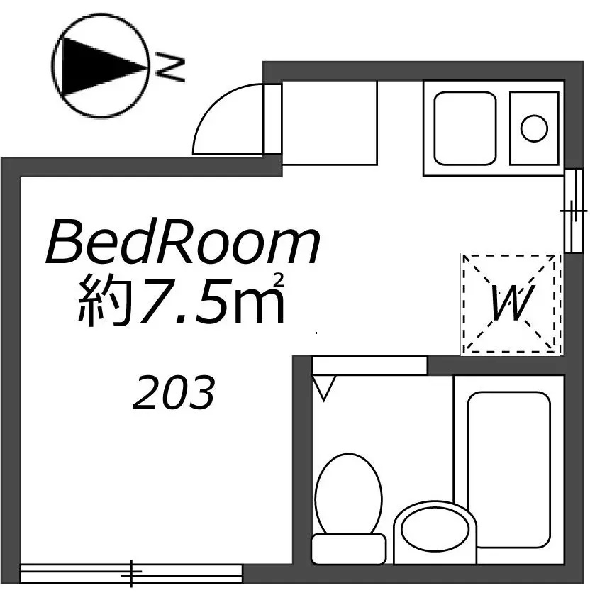 AP483 リプロンビギン三軒茶屋Ⅱ 203の間取り|



