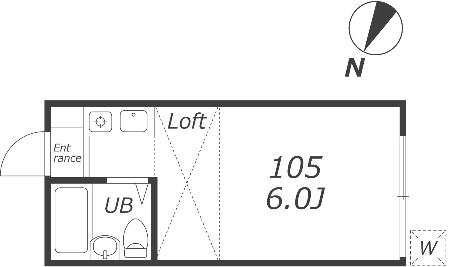 AP45 ペアパレス宮の坂105（宮の坂/経堂）の間取り|



