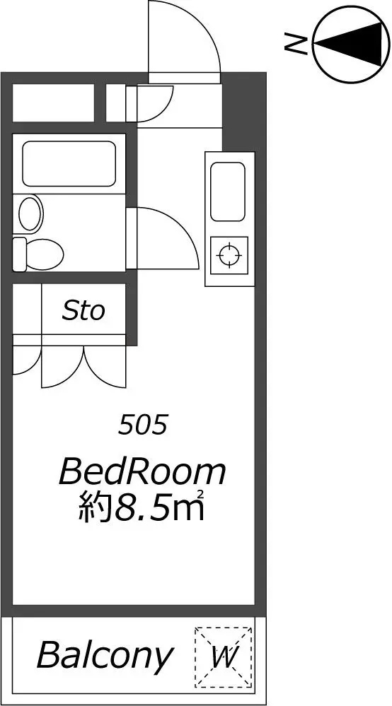 AP1133 メゾン・ド・パラレール 505の間取り|



