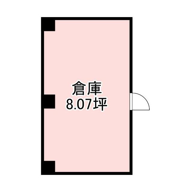 大阪市中央区谷町９丁目の倉庫の間取り