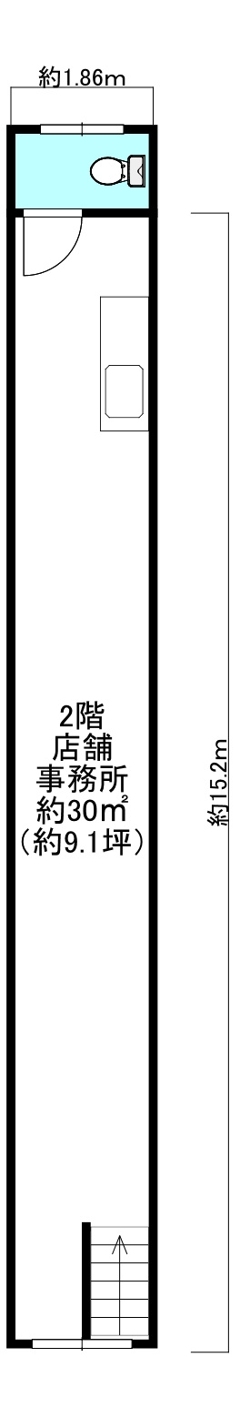 新今里店舗事務所の間取り