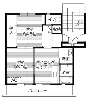 【間取り】 | ビレッジハウス石下1号棟