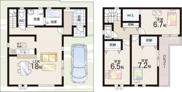明石市西明石町　第4期　新築一戸建ての間取り
