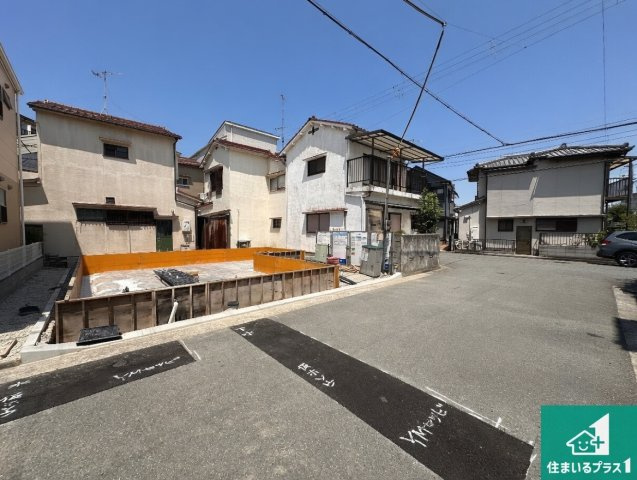 明石市西明石町　第4期　新築一戸建ての前面道路含む現地写真|周辺は落ち着いた街並みの住宅地！子育てがしやすい住環境です！まだ未完成ですが、現地でしかわからない事もございます。是非一度ご覧ください。