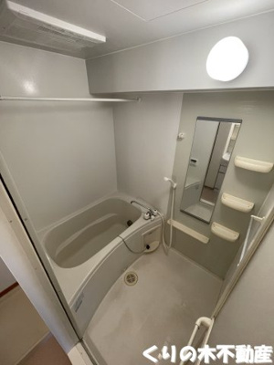 【浴室】 | グレイスＫ　Ｄ | 反転タイプのお部屋です（現況を優先します）