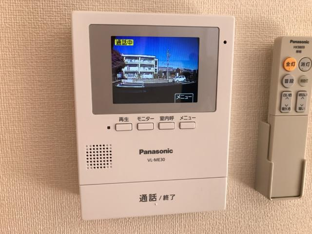 【セキュリティ】 | 高砂市米田町米田新築アパート | カメラ付インターホン（イメージ）