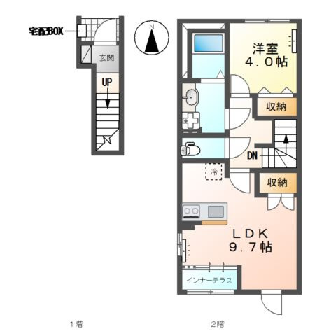 【間取り】 | 高砂市米田町米田新築アパート