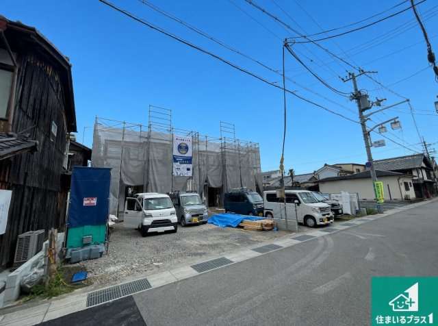 南丹市園部町若松町　新築一戸建ての外観|現在の進捗状況です！順調に作業進行中、完成が待ち遠しいです！詳細の間取り等、お気軽にお問い合わせください！
