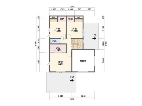 宇部市野中5丁目　一戸建ての間取り