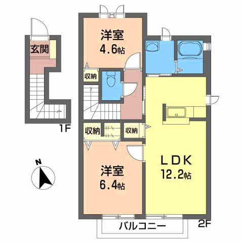 シャーメゾン大森 Ｂ棟の間取り