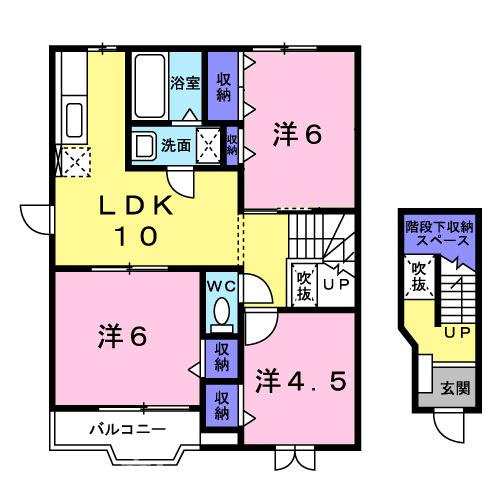 グリ－ンヒルＴＡＤＡ　Ａの間取り