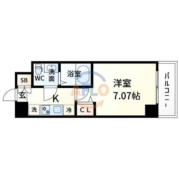 アリビオ江坂南金田の間取り|アリビオ江坂南金田　間取り