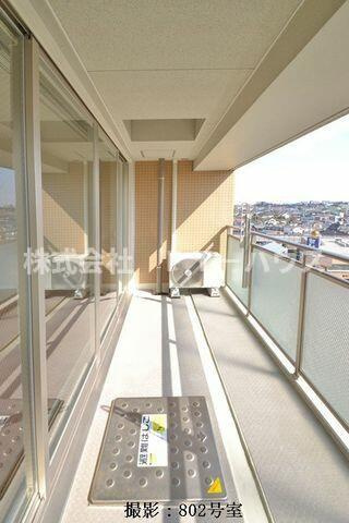 スカイグランデ船橋宮本のバルコニー