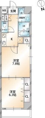 オーキッドレジデンス明石町の間取り