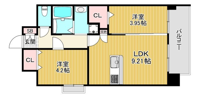 【間取り】 | グランステディ城東中央