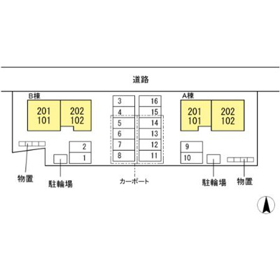 【区画図】 | ヴィオーラ旭町　A