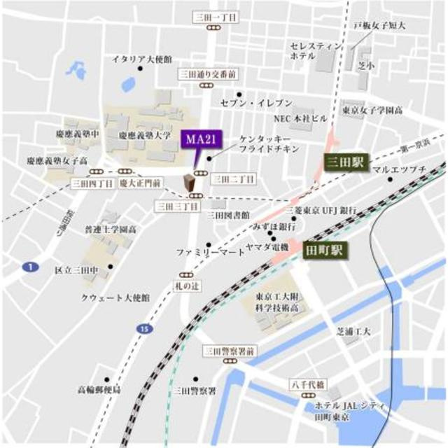 ＭＡ２１の地図