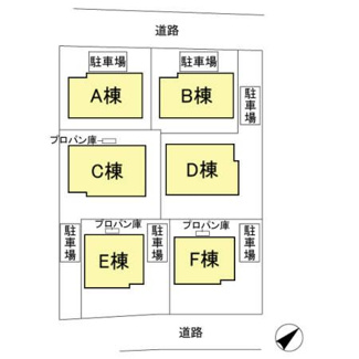【区画図】 | 星野貸家　Ｃ/Ｅ/Ｆ