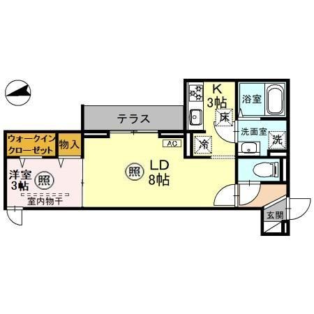 【間取り】 | D-Sereno仙波町